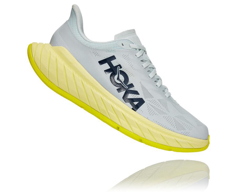 Chaussure Running Hoka One One Carbon X 2 Homme - Blanche - KYF-130524